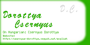 dorottya csernyus business card